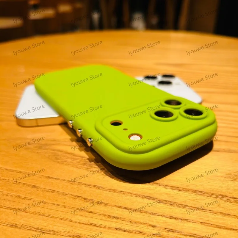 Capa De Silicone Líquido Macia (verde Para Iphone 11 Pro) Com Proteção Para A Câmera E Borda Reforçada.