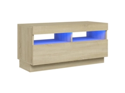 Tv Cabinet, Tv Cabinets Vidaxl Marrom Madeira Processada (n/a)