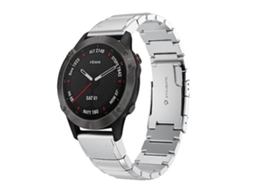 Lurelia Pulseira, Compatível Com Garmin Fenix 6x Safira 26mm Tartaruga Aço Inoxidável Prata