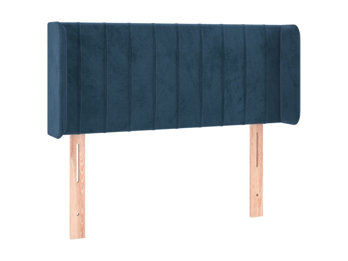Headboard, Headboards Vidaxl Azul Veludo (103 X 16 X 78/88 Cm)