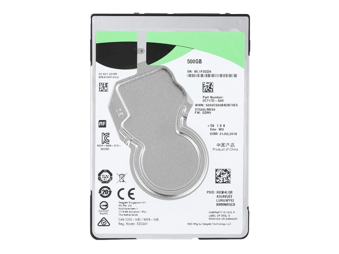 Seagate 500gb 2.5'' 5400rpm 128m Sata 6gb/s 7mm Mobile Hdd Para Mac