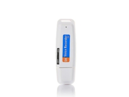 Gravador De Voz Digital Usb, Mini Gravador De Voz U Disk Professional Flash Disk Yizhood (branco)