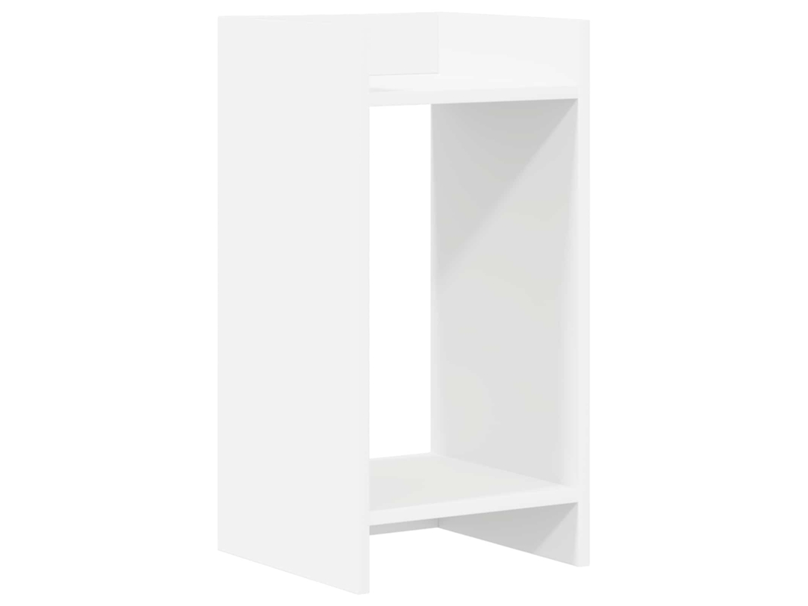 Conjunto 1 Suporte Para Plantas Vidaxl Branco Derivados De Madeira (30 X 30 X 60 Cm)