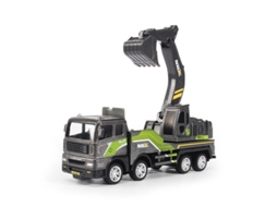Miniaturas de Veículos de Construção em Escala 1/50, Brinquedos de Escavadeira e Carregadeira para Crianças. MDUG