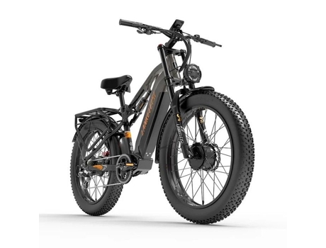 Lankeleisi Mg800 Max Bicicleta Elétrica Cinza 2000w Motores 20ah Bateria 26 Pneu Gordo Bicicleta Gorda Mtb Benfuto