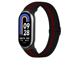 Pulseira De Relógio Elástica De Nylon Para Xiaomi 8/9 Vermelho Inf (14mm)