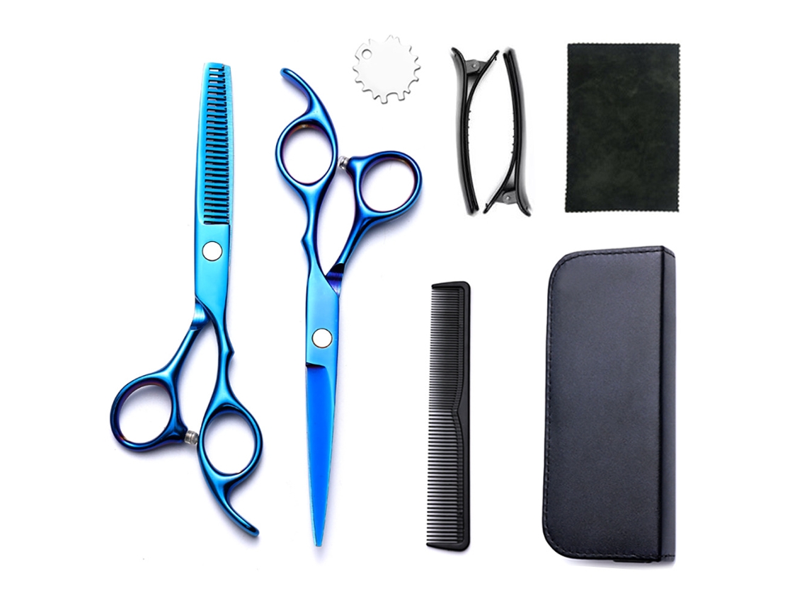 Kit De Tesoura De Corte Cabelo, 8pcs Ferramenta Profissional Para Corte De Cabelo, Para Cabeleireiros E Uso Doméstico Cuich