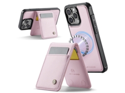 Capa Para Samsung S23 Plus Resistente A Quedas Com Resistente A Quedascartão Slots Magnético Destacável Rosa