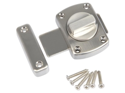 Pestillo de Puerta de Zinc, com 6 Tornillos, para Segurança Doméstica, Banheiro, Inodoro