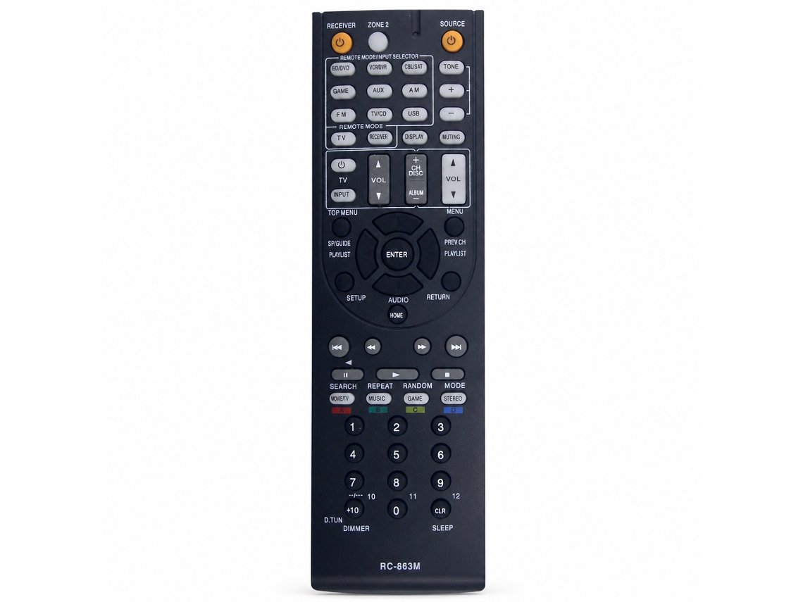 Comando À Distância De Substituição Rc-863m Compatível Com Recetores Av Onkyo_dae