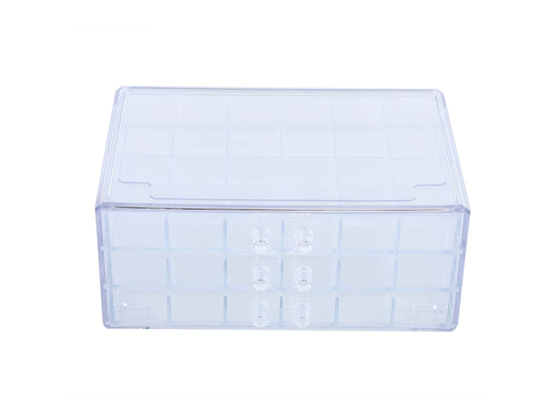 2026altiro-caja De Armazenamento De Ferramentas De Arte De Unhas De 3 Camadas Com 72 Compartimentos Organizador De Joias Transparente