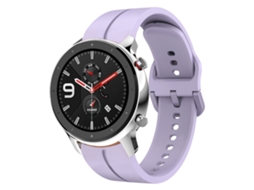 Bracelete de Smartwatch para Amazfit GTR 4 de silicone com laço de 22 mm (roxa)