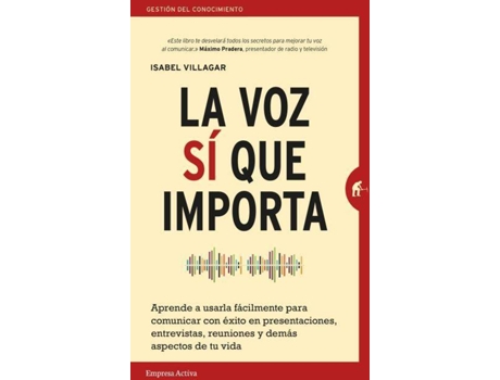 Livro La Voz Si Que Importa de Isabel Villagar (Espanhol)