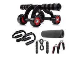 Lurelia Joelheira Kit De Roda De Treinamento Abdominal 7 Em 1 Com Xf16