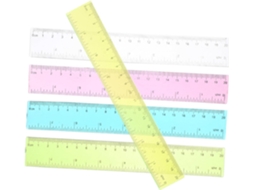 Régua de plástico Doitool de 20 cm, ferramenta profissional para desenho e medição, durável e leve, ideal para mesa e...