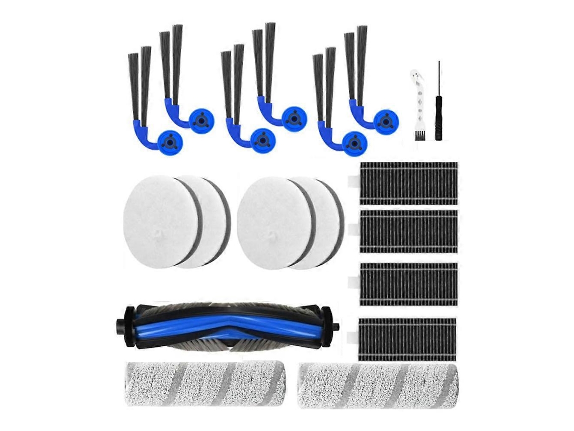 Escova Lateral Ecovacs 19pcs, Compatível Com X11, 19 Unidades