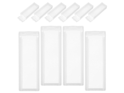 Caixas De Armazenamento De Plástico Transparente Hakidzel Para Lâminas De Microscópio, Embalagem Com 10