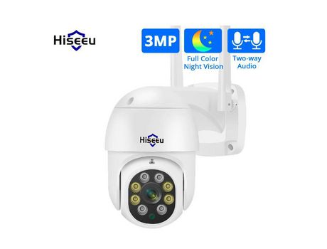 Câmara Rotativa HISSEU Exterior 360 Wifi 3Mpx 1536P