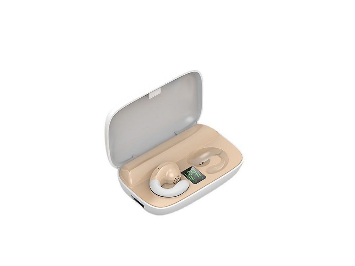 Auriculares Bone Derivative Display Touch Bluetooth Beige HJKBTECH