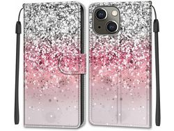 Capa Fólio para iPhone 13 Mini HONGWE. Pele Sintética Anti-Choque Magnética Castanho
