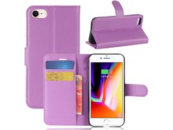 Capa Fólio para iPhone SE HONGWE. Anti-Choque Magnética com Porta-Cartões Castanho