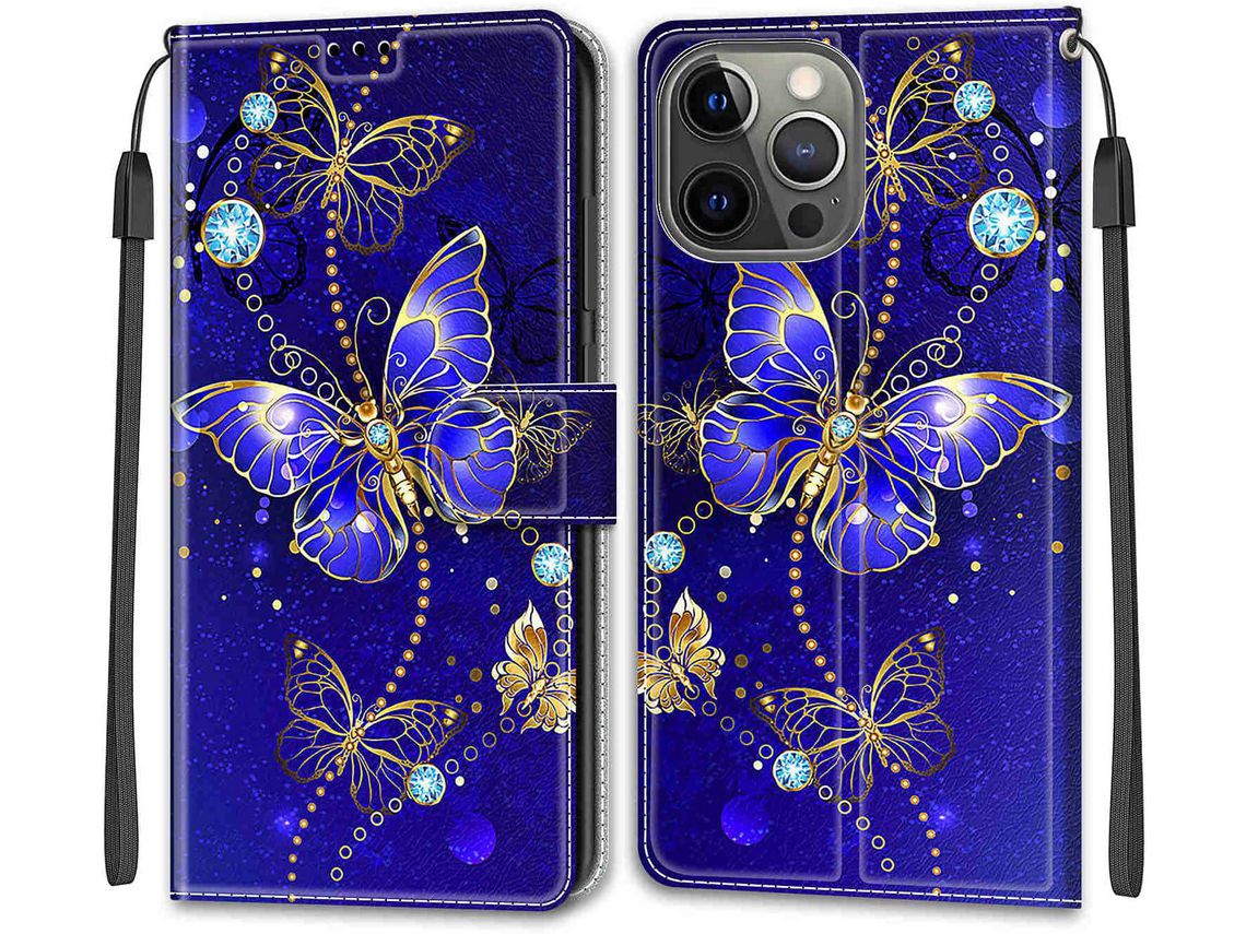 Capa para iPhone 14 Pro Max HONGWE. Pele Castanho