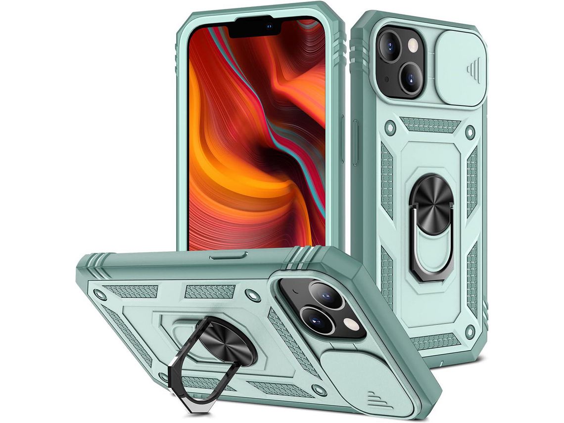 Capa para iPhone 13 Mini HONGWE. Anti-Choque Verde