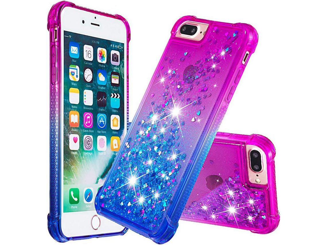 Capa para iPhone 7 Plus/8 Plus HONGWE. Silicone Bege