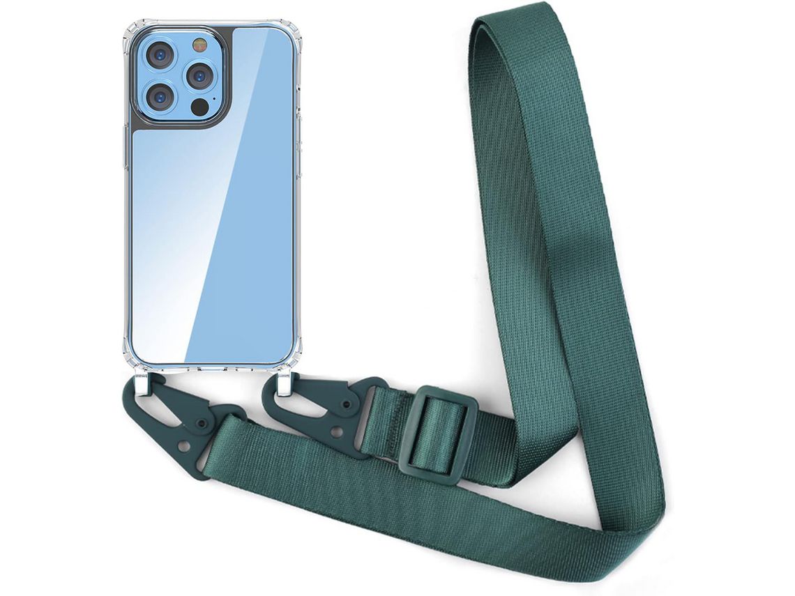 Capa com Cordão para iPhone 13 Mini HONGWE. Transparente