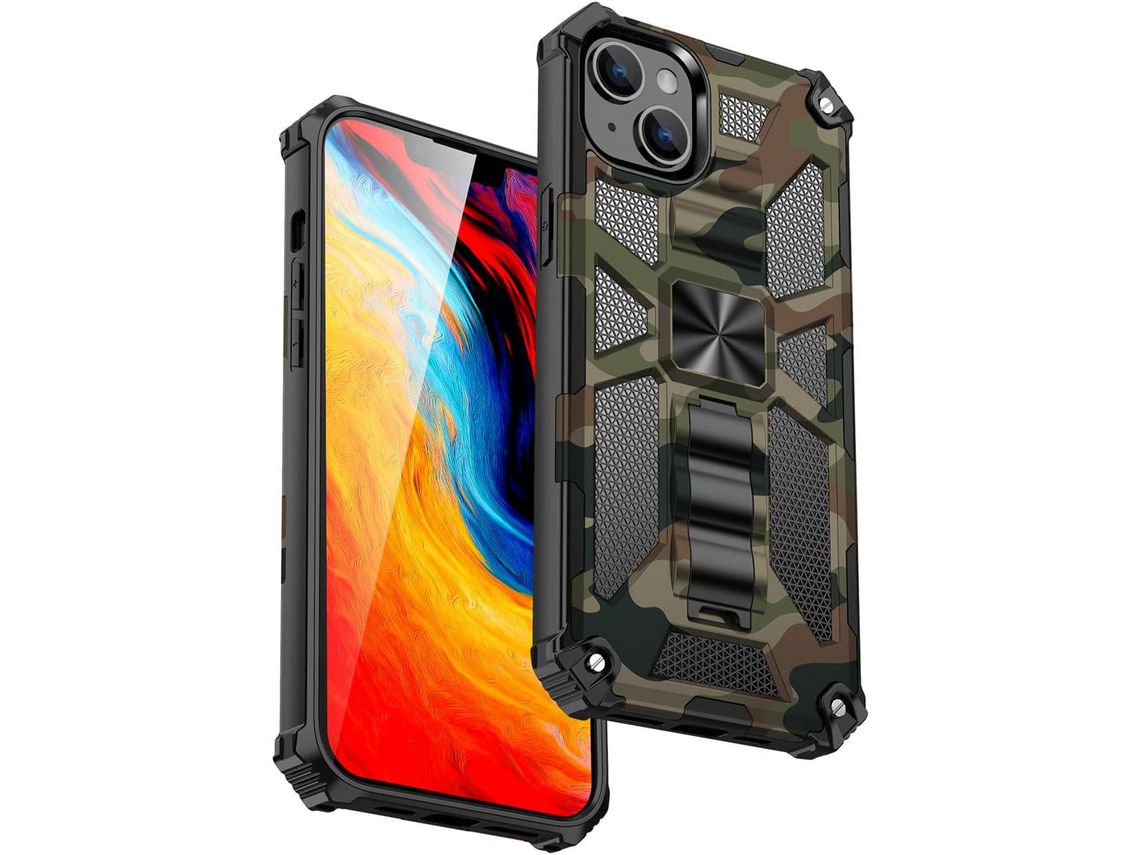 Capa para iPhone 14 HONGWE. Anti-Choque Verde