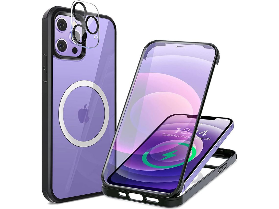 Capa para iPhone 13 Pro Max HONGWE. Nylon Anti-Choque Transparente