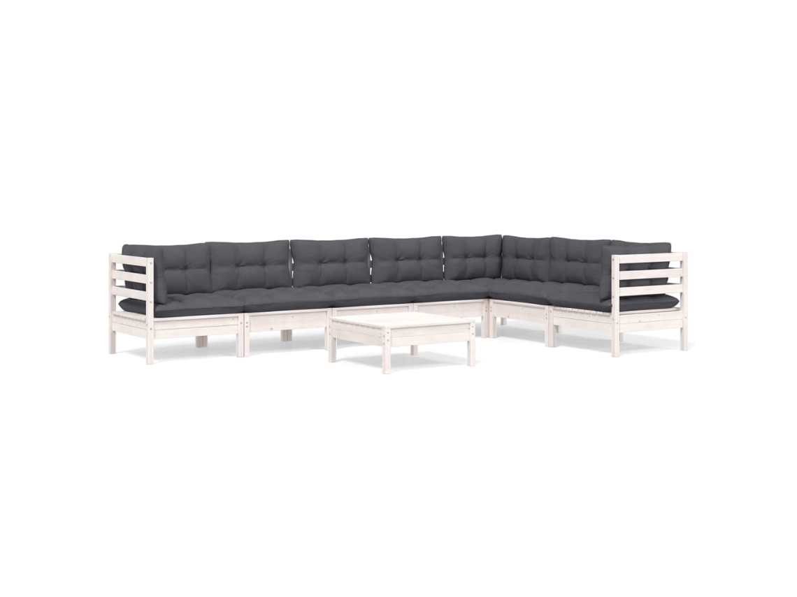 Garden Lounge Set, Garden Lounge Sets Vidaxl Branco Madeira De Pinho (n/a)