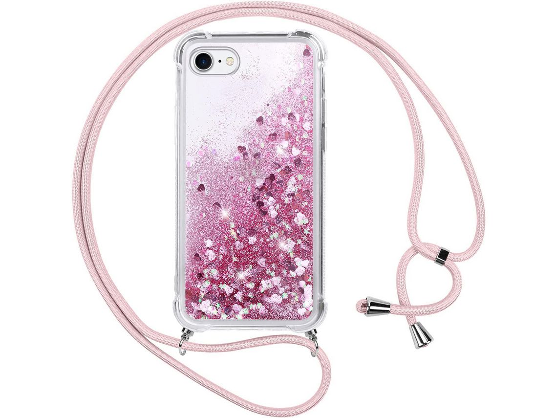 Capa com Cordão para iPhone 6/6 s HONGWE. Transparente