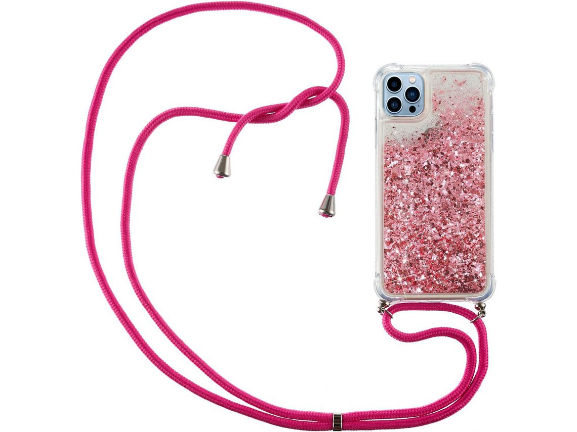Capa para iPhone 13 Pro HONGWE. Lantejolas Transparente