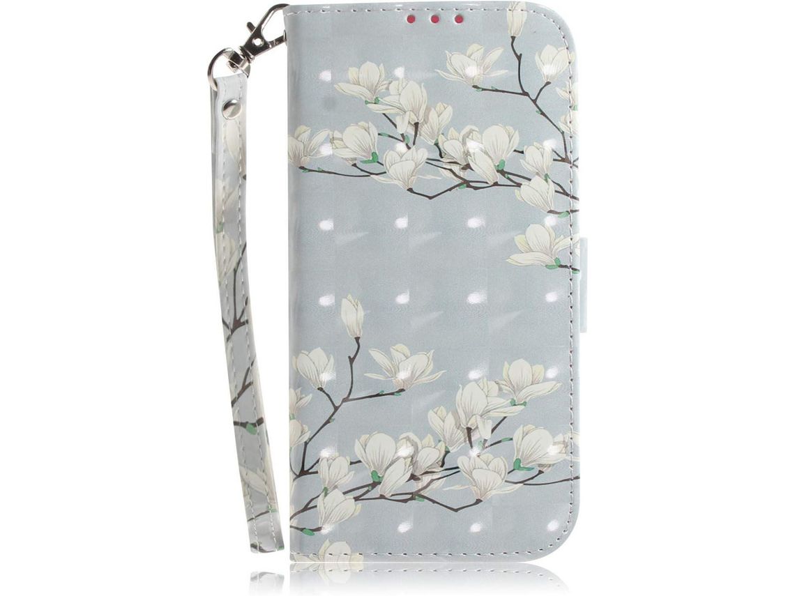 Capa para iPhone 6 Plus/6 s HONGWE. Magnética com Porta-Cartões Castanho