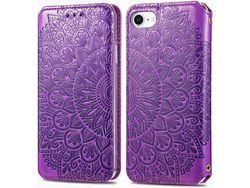 Capa Fólio para iPhone SE HONGWE. Anti-Choque com Porta-Cartões Castanho