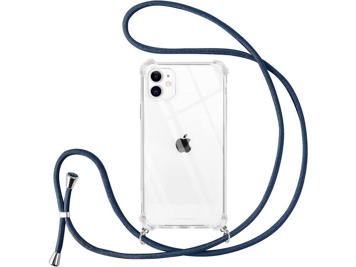 Capa com Cordão para iPhone 11 HONGWE. Transparente