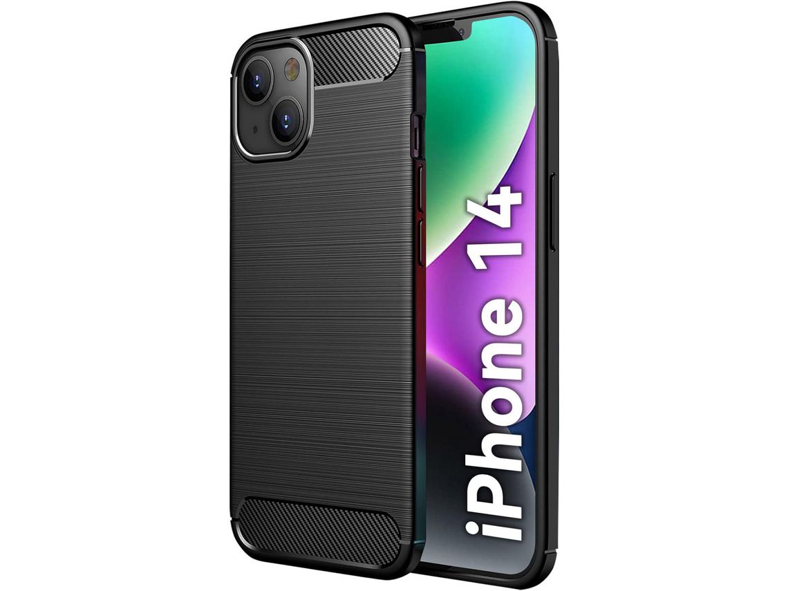 Capa para iPhone 14 HONGWE. Anti-Choque Preto