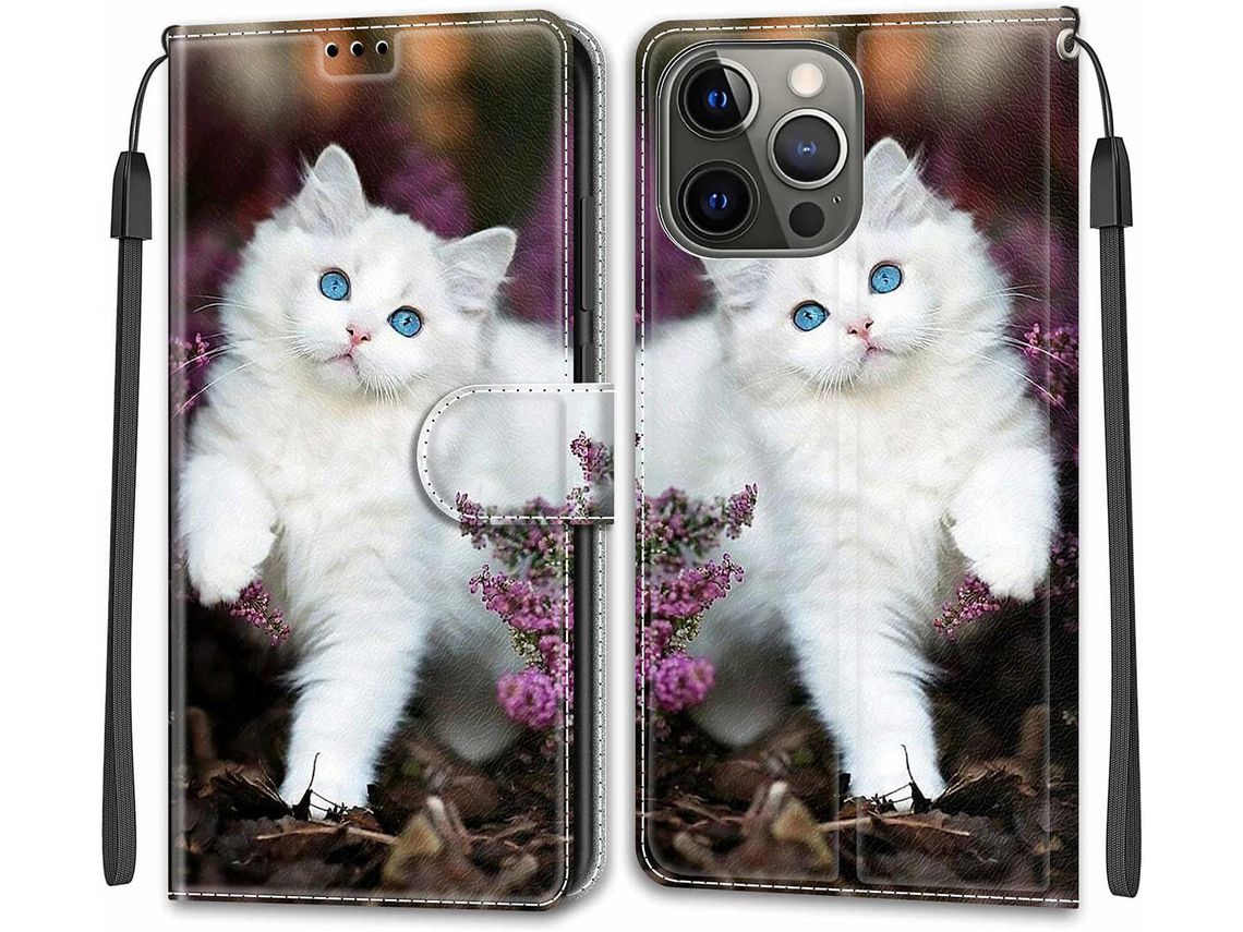 Capa Fólio para iPhone 13 Pro HONGWE. Castanho