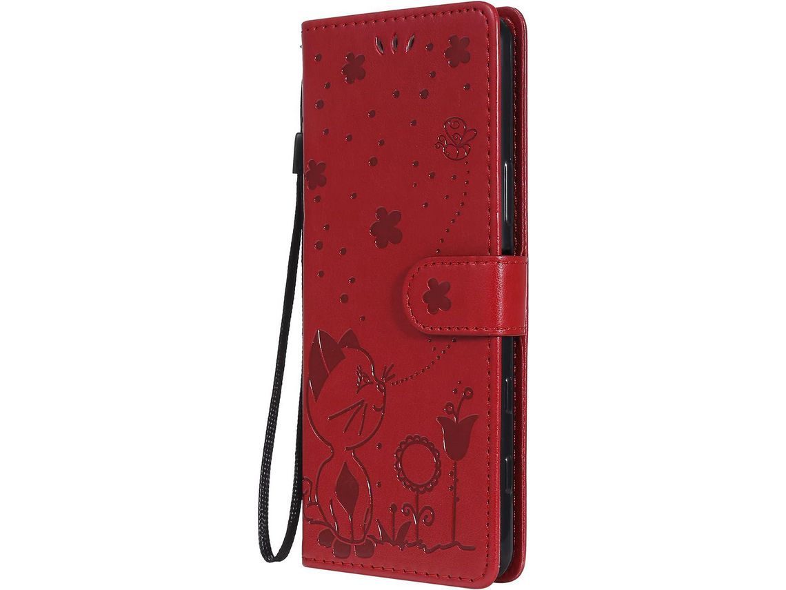 Capa Fólio para Samsung Galaxy S20 HONGWE. Pele Castanho