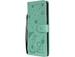 Capa Fólio para Samsung Galaxy A21 HONGWE. Pele Castanho