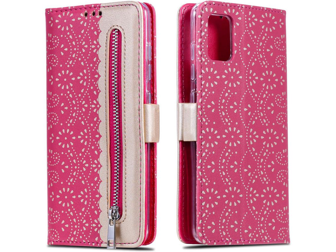 Capa Fólio para Samsung Galaxy A72 HONGWE. Magnética Premium Castanho