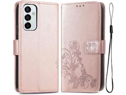 Capa Fólio para Samsung HONGWE. com Porta-Cartões Castanho