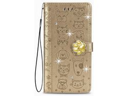 Capa Fólio para Samsung Galaxy Note HONGWE. Castanho