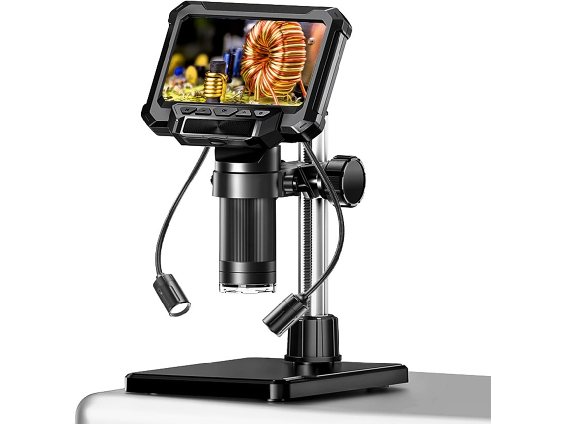 Microscópio Lcd Digital Swan Adulto 1000x, 4,3 Polegadas, Ampliação De 1000x, Mi