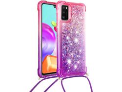 Capa com Cordão para Samsung Galaxy A41 HONGWE. Bege