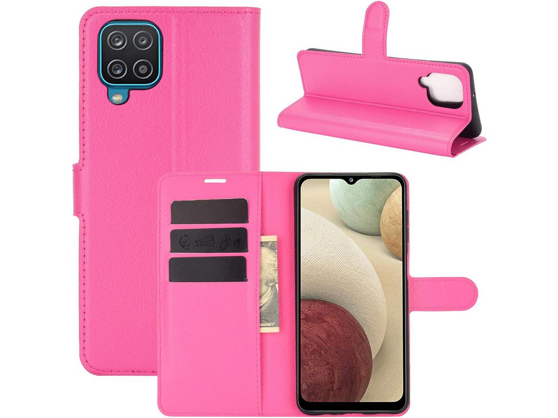 Capa para Samsung Galaxy A12 HONGWE. Magnética com Porta-Cartões