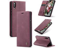 Capa para Samsung HONGWE. com Porta-Cartões Castanho