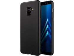 Capa para Samsung Galaxy A8 Plus HONGWE. Silicone Preto