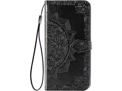 Capa para Samsung Galaxy A41 HONGWE. Pele Sintética Magnética Premium Castanho